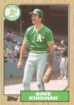 1987 Topps #709 Dave Kingman Value - Baseball