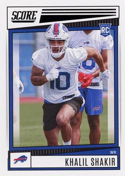 Khalil Shakir Rookie Card 2022 NFL Panini Select Silver Prizm 