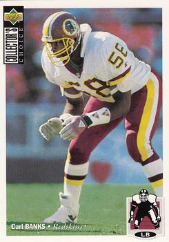 Phonecard: Carl Banks (LB Cleveland Browns Football) Card #353 (Sportscall  (SPC), United States of America(Normal Issues) Mon:SPC-S25