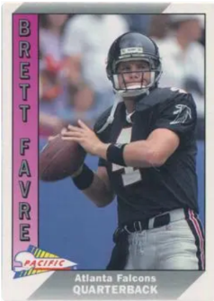 1991 Pacific Brett Favre #551 - The 1990s Design Rookie Card