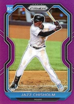 2021 Prizm JAZZ CHISHOLM RC #136 Carolina Blue Miami Marlins ~FB31B