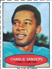 : 1972 Topps # 60 Charlie Sanders Detroit Lions