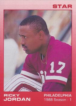 Ricky Jordan Signed 1989 Topps Baseball Card - Philadelphia