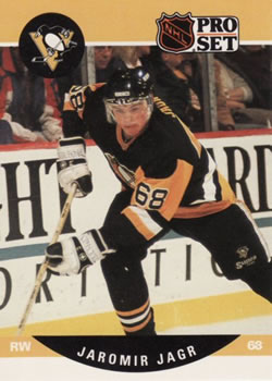 Jaromir Jagr 1990 Score FIRST ROUND DRAFT CHOICE ROOKIE Card #428 Penguins