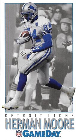 Herman Moore Detroit Lions 3-Card 7x9 Plaque