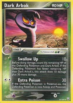 arbok pokemon card value 2004 EX Team Rocket Returns #29/109 Dark null RarityIllustration Rare Hit Points130 HP Darkness Panic Poison Your opponent’s Active Pokémon is now Burned Arbok ex 2023 Scarlet &