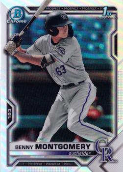 Benny Montgomery PSA 10 2021 1st Bowman Draft 081/150 Blue