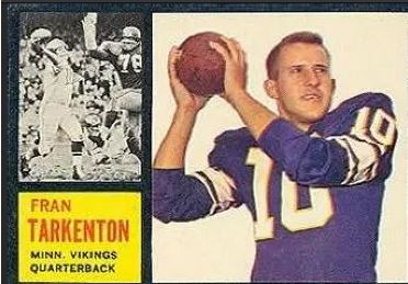  1962 Topps Fran Tarkenton #90 - $12,500