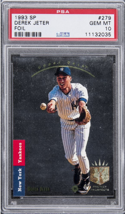 1993 Derek Jeter Upper Deck SP Rookie Card Foil #279