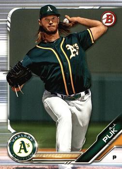 A.J. Puk 2019 Bowman Chrome Card