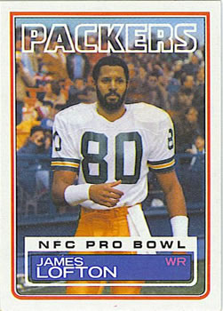 1979 James Lofton Topps ROOKIE RC #310 Green Bay Packers HOF