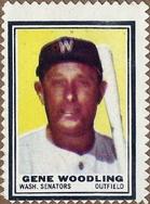  1962 Topps # 125 GRN Gene Woodling Washington Senators  (Baseball Card) (Green Tint) NM Senators : Collectibles & Fine Art