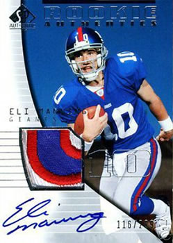  2011 Topps Football Card # 20 Eli Manning - New York Giants -  NFL Trading Card in a Protective Case! : Sports Memorabilia Trading Cards :  Sports & Outdoors