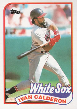 IVAN CALDERON  Chicago White Sox 1990 Majestic Throwback Away