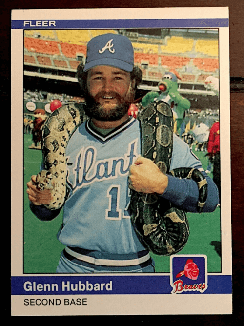 1984 Fleer Glenn Hubbard #182