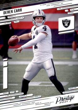 2021 Panini Rookies & Stars DEREK CARR Gold Pulsar Prizm Raiders 4/15  1/1 Jersey