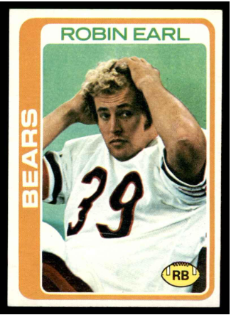 1978 Topps Chicago Bears Robin Earl #32