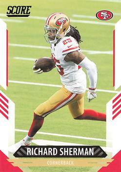 Richard Sherman 2019 Absolute Green #95 San Francisco 49ers Football Card