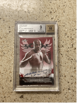 2010 Leaf MMA Anderson Silva Autographs Red #AUAS1