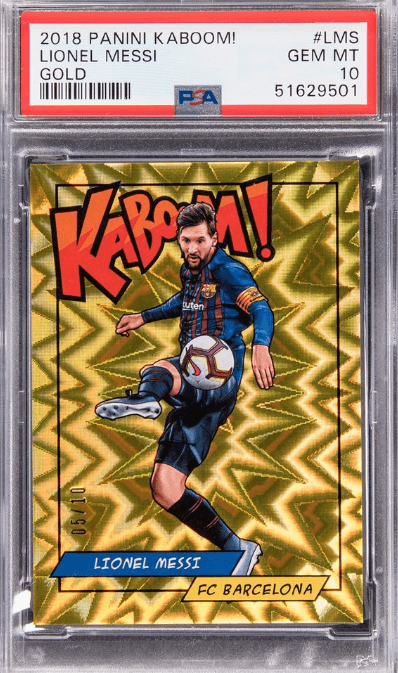 2018 Panini Kaboom! #LMS Gold Lionel Messi