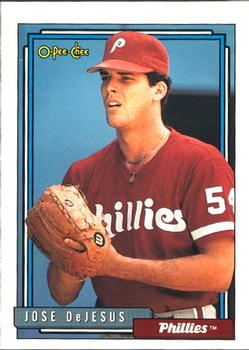 Jose DeJesus autographed Baseball Card (Philadelphia Phillies) 1991 Topps  #232