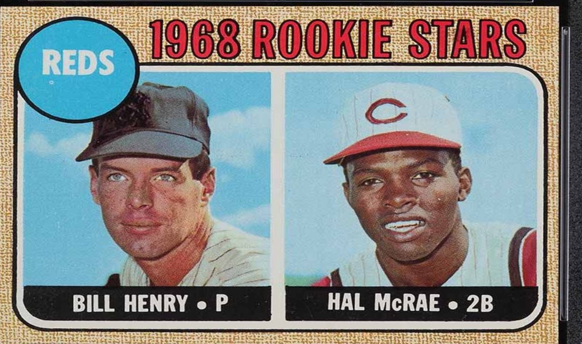1968 Topps #384 1968 Reds Rookie Stars (Bill Henry / Hal McRae) Value ...