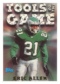 Eric Allen Autographed Signed 1990 Topps #87 Authentic Autograph Beckett  Certified Eagles