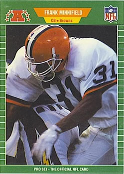 3) 1989 Pro Set #451 OZZIE NEWSOME Cleveland Browns HOF