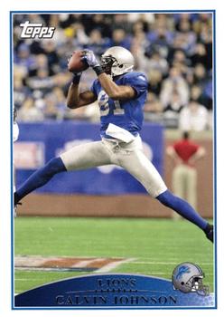 CALVIN JOHNSON, JR. 2010 Adrenalyn XL #132 Paper Base Card Detroit