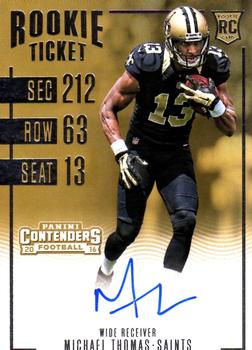 2018 Score Color Rush #14 Michael Thomas New Orleans Saints Football Card