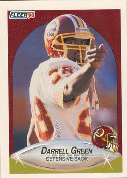 DARRELL GREEN 1990 Mobil Police card Washington Redskins Football NR MT