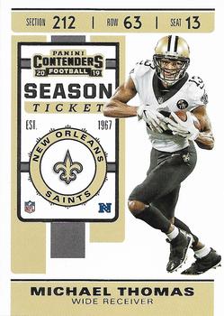 2021 Panini Playoff Michael Thomas Sunday Best jersey patch card Saints