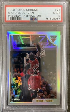 1998 Topps Chrome Michael Jordan Refractor #77