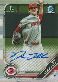 2022 Bowman's Best - Nick Lodolo - #56 Atomic Refractor Parallel REDS
