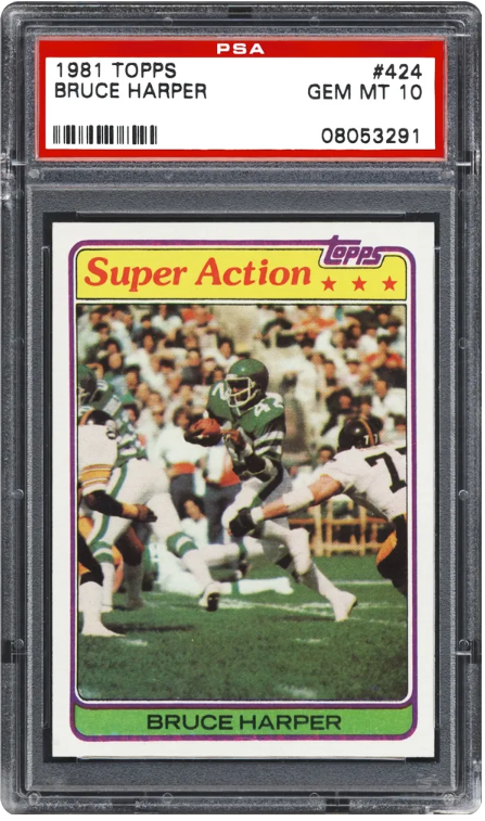 1981 Topps Bruce Harper Super Action #424