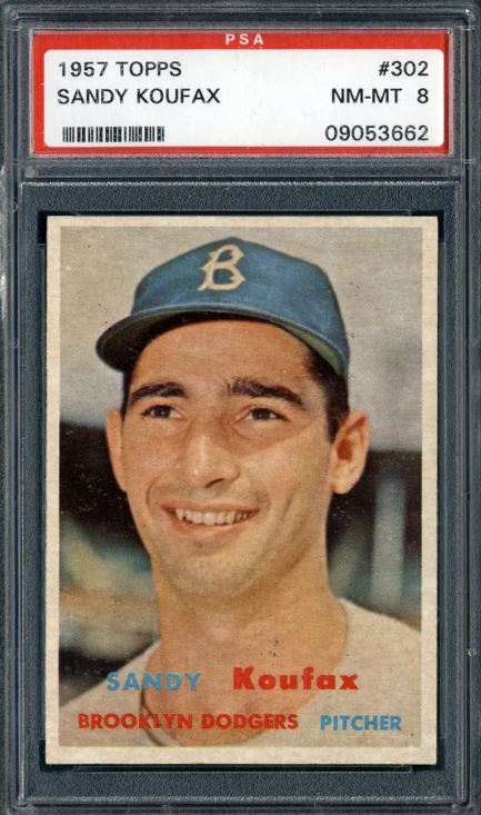 1957 Topps Sandy Koufax #302