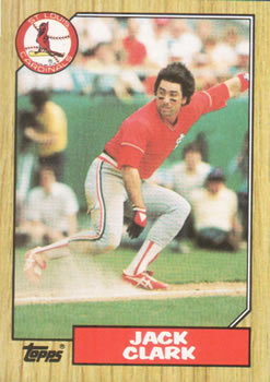 1988 Topps Jack Clark 1987 All-Star #13 St. Louis Cardinals