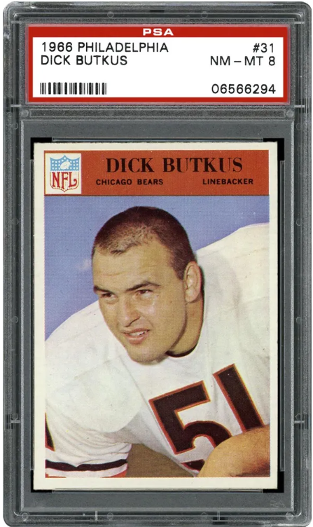 1966 Philadelphia Dick Butkus Rookie Card #31