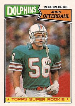 JOHN OFFERDAHL  Miami Dolphins 1988 Wilson Throwback NFL Football