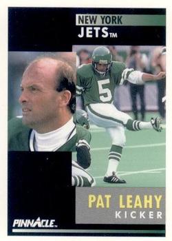 Pat Leahy autographed football card (New York Jets) 1991 Action Packed #195  - NFL Autographed Football Cards at 's Sports Collectibles Store