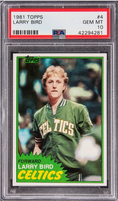 1981 Topps Larry Bird #4