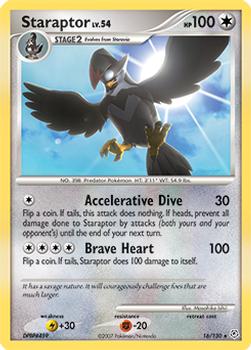 staraptor pokemon card value 127/162 Rare Holo Rare 2007 Pokemon Diamond & Pearl
