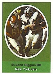 1974 TOPPS JOHN RIGGINS NEW YORK JETS #280