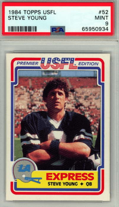 1984 Topps USFL Steve Young RC #52
