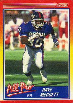 DAVE MEGGETT NEW YORK GIANTS 1995 UPPER DECK FOOTBALL #145