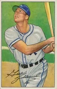 Autographed GUS ZERNIAL 1954 Topps Archives card