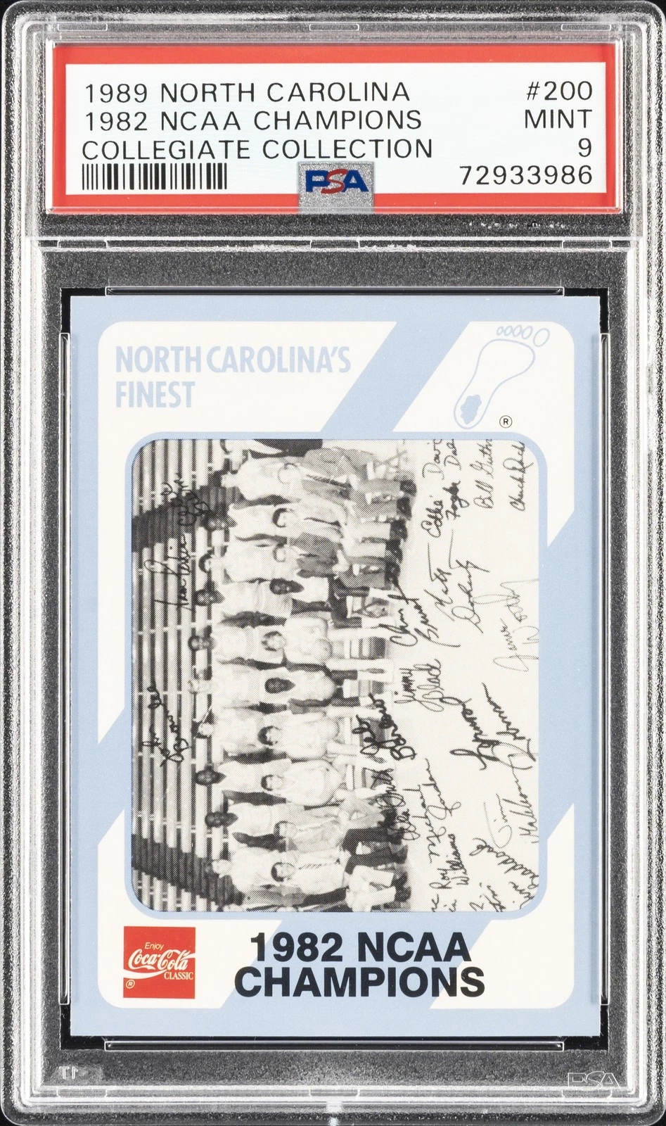 1989 Collegiate Collection North Carolina's Finest #200 1982 NCAA