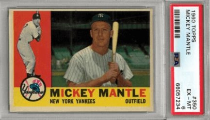 1960 Topps Mickey Mantle #350 