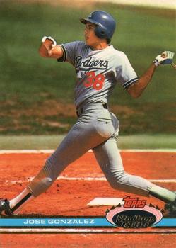 Jose Gonzalez - Dodgers #314 Donruss 1990 Baseball Trading Card