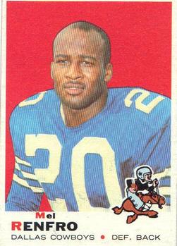 1968 Topps Mel Renfro # 129 GMA AUTHENTIC Dallas Cowboys BLOWOUT